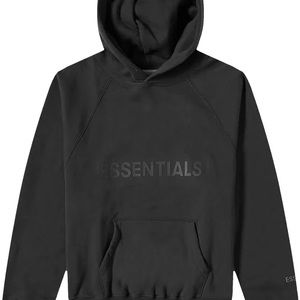 Essentials fear of god black hoodie